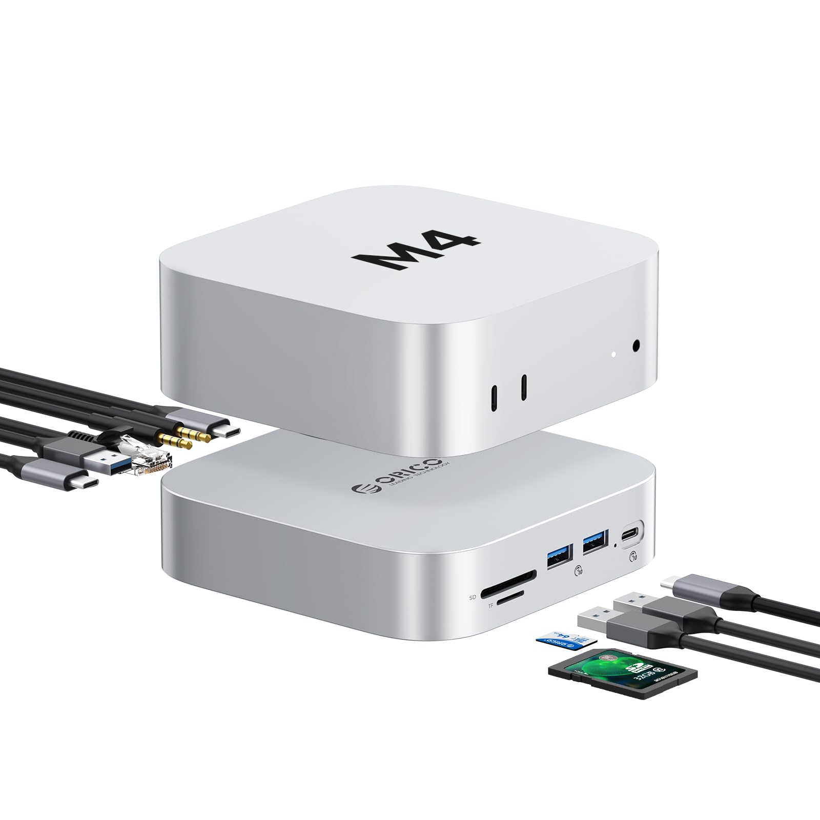Amazon | ORICO MiniLink Mac mini M4 ハブ（10Gbps USB 3.2ポート